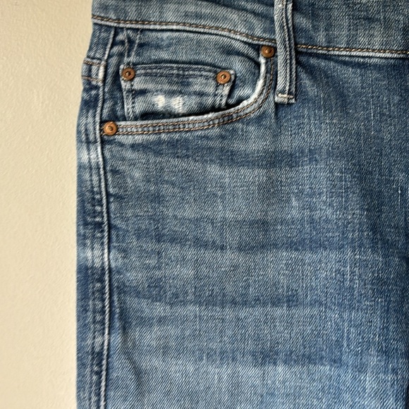 MOTHER The Vamp Fray High Waist Skinny Jeans Crazy Like A Fox Size 26 - Picture 2 of 9